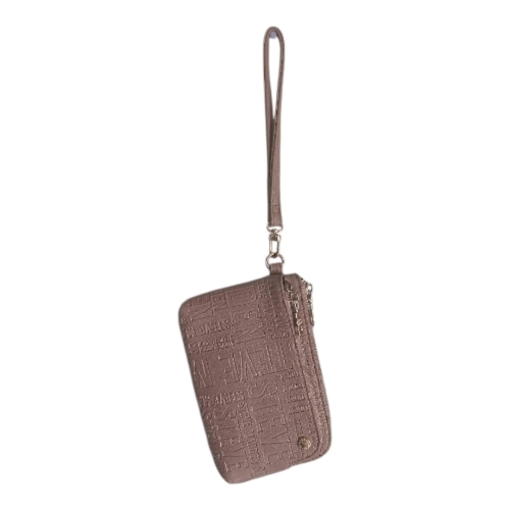 Textured Mauve Wristlet Clutch